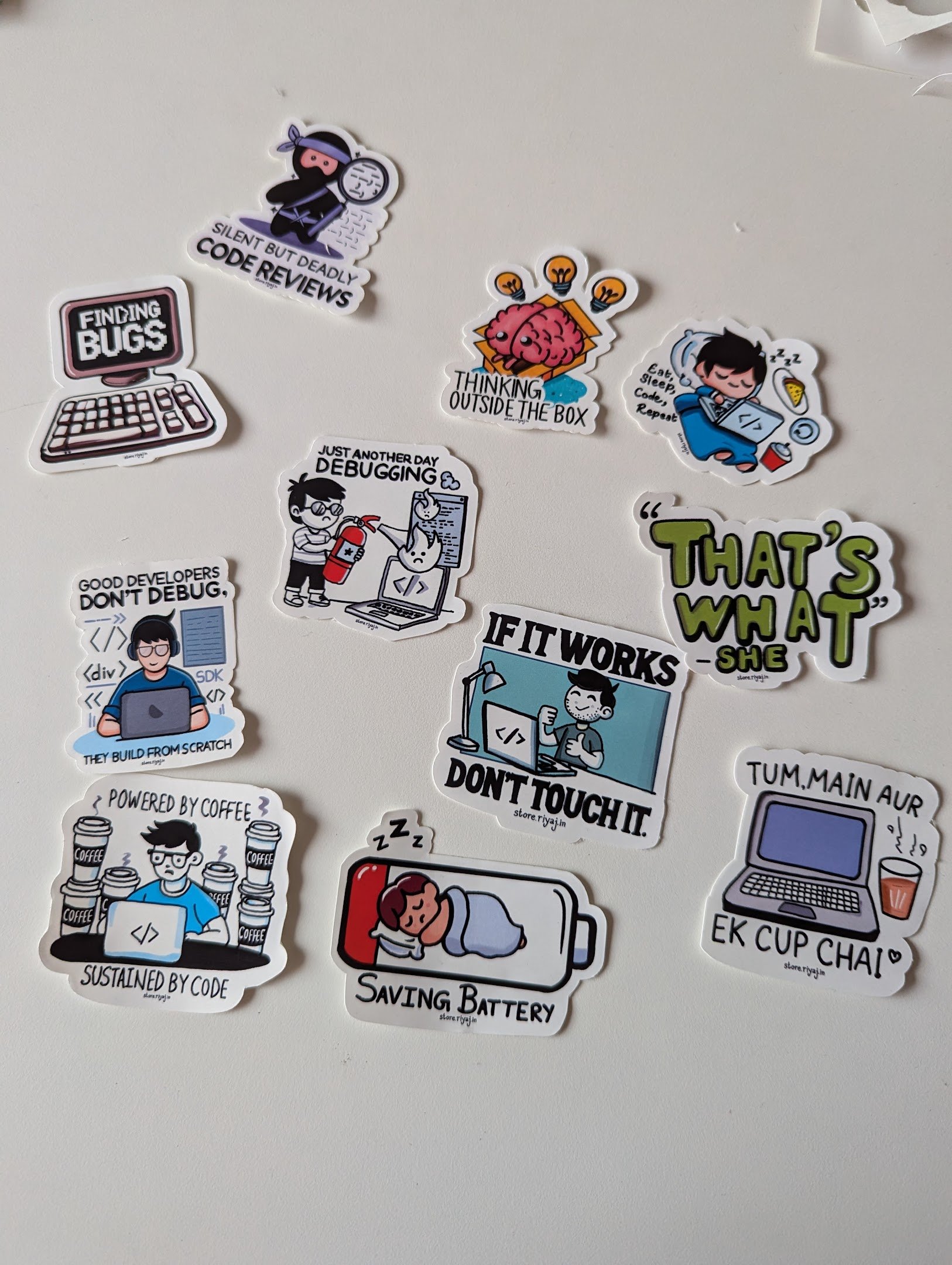 Sticker store products